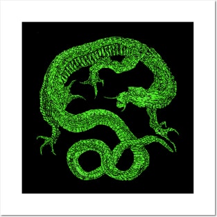 LUCKY DRAGON - GREEN Posters and Art